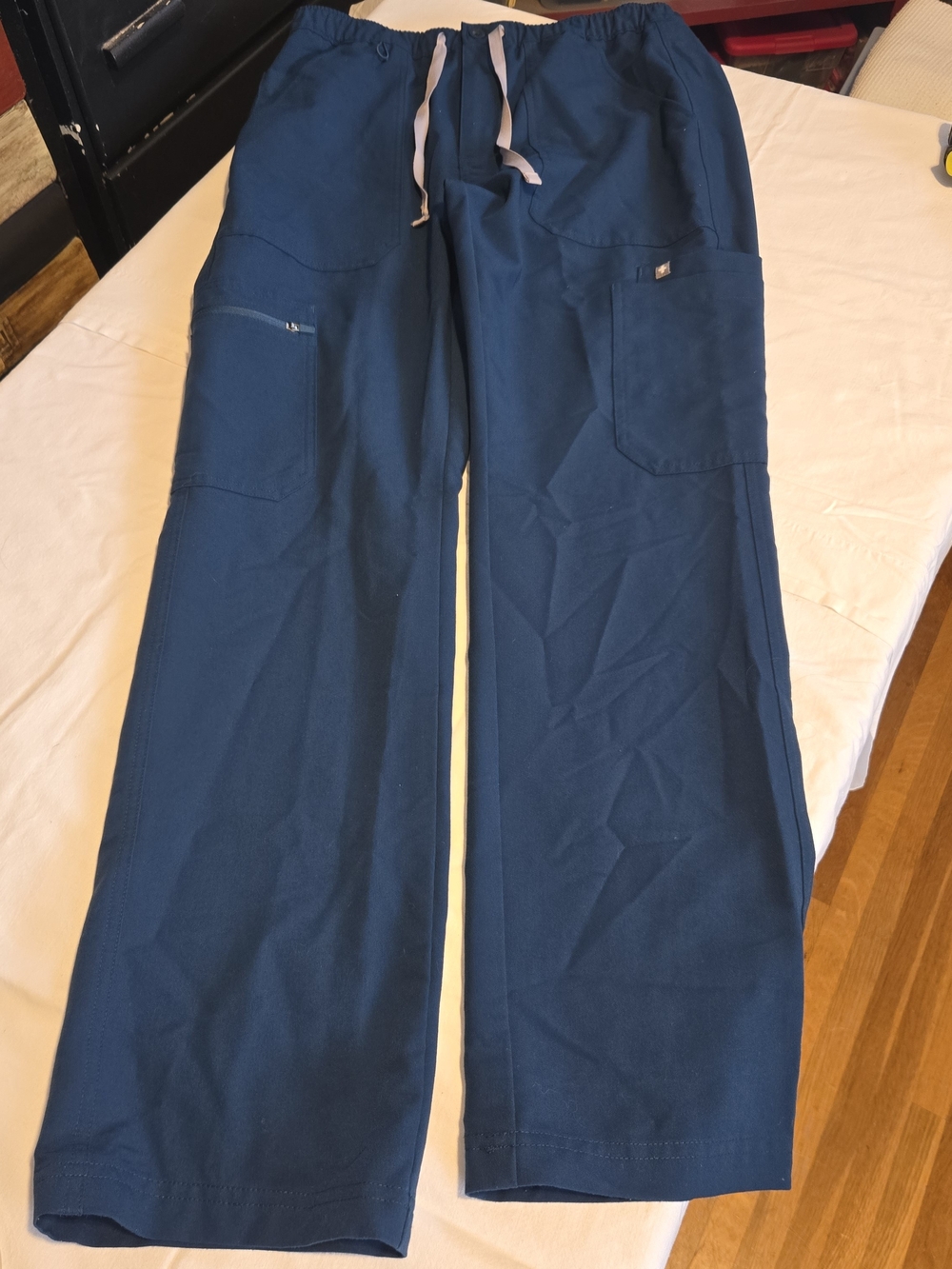 Figs Men's Teal Cairo Drawstring Scrub Utility Pants